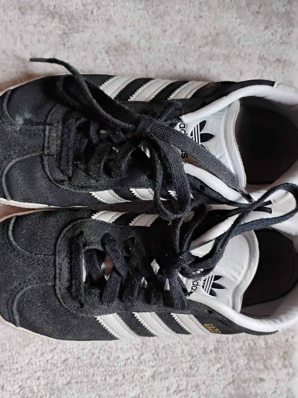 Adidas Black & White Gazelle Sneakers